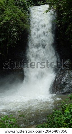 beautiful thirikakkayam waterfall near Vilangad Kozhikode. Waterfalls in Kerala. Tourist places in India.