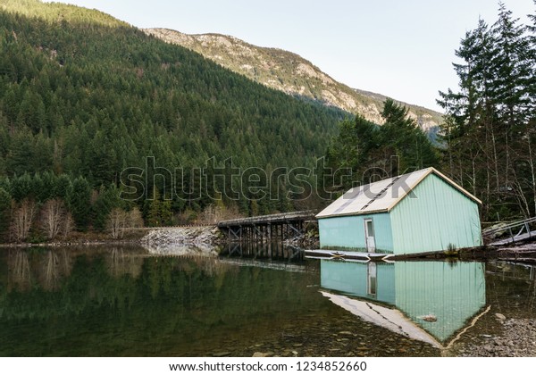 Beautiful Thunder Arm Diablo Lake Mountains Stock Photo Edit Now