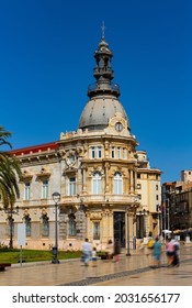 Beautiful Townhall Building In Centre Of Cartagena In Spain