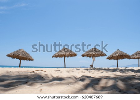 Similar – Sunshades on the beach