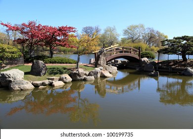 Beautiful And Tranquil Osaka Japanese Garden In Chicago