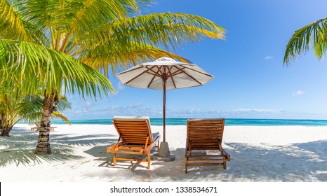 Beautiful Tropical Beach Banner White Sand Stock Photo (Edit Now ...