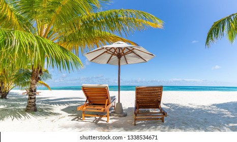 Beautiful Tropical Beach Banner White Sand Stock Photo (edit Now 