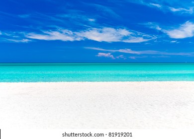 A beautiful tropical beach in Cuba