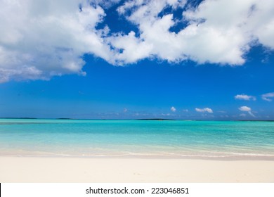 Beautiful Tropical Beach At Exuma Bahamas