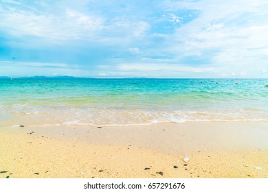 Beautiful tropical beach and sea landscape background - Shutterstock ID 657291676