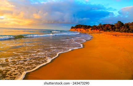 Beautiful tropical sunset on the beach - Powered by Shutterstock