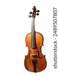 Beautiful true antique violin handmade isolated on white background with space for text