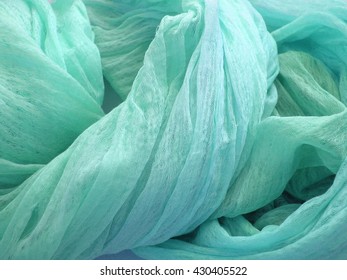 Beautiful Turquoise Gray Fabric Texture
