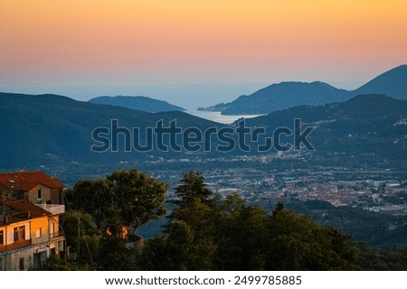 Similar – Image, Stock Photo Twilight Skies Over La Pedriza’s Rocky Landscape