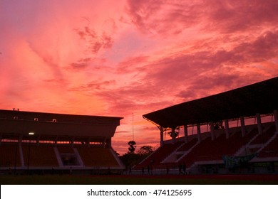 Beautiful twilight at stadium. - Powered by Shutterstock