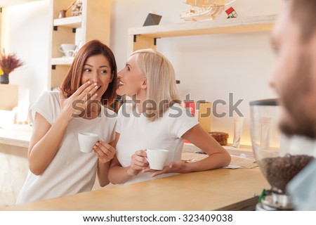 Similar – Image, Stock Photo Espresso maker and small cup in front of blue sky and the coast of Crete