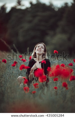 Similar – Portrait of real serene woman with vivid dyed pink fuchsia hairstyle. Peony flower, green nature backdrop. Trendy colorful hair, stylish haircut