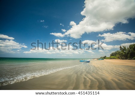 Beautiful untouched beach at Nilaveli, Trincomalee Sri Lanka