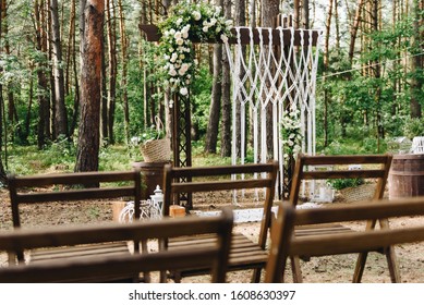 Beautiful Unusual Boho Chic Wedding Arch For Ceremony