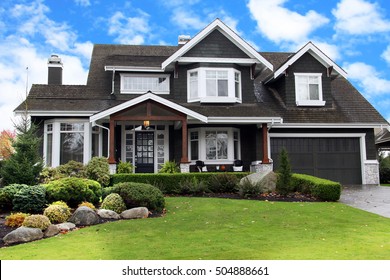 Beautiful upscale home in a Canadian neighborhood.
