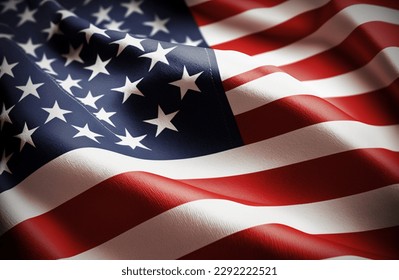 Beautiful USA Flag Happy Independent Day - Shutterstock ID 2292222521