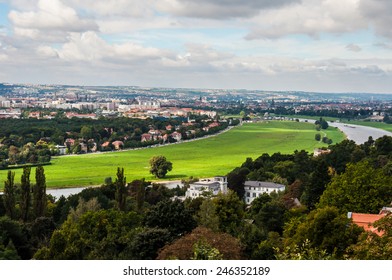 Beautiful Valley Of The Elbe In Dresden