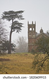 A Beautiful Vertical Shot Of Stowe School, Gothic Temple Buckingham UK