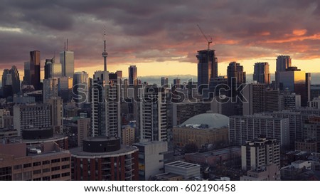 Similar – Image, Stock Photo Downtown Toronto