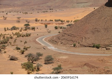 Beautiful view of the Adrar Plateau and canyons near Terjit and Chinguetti, Mauritania - Shutterstock ID 2065916174