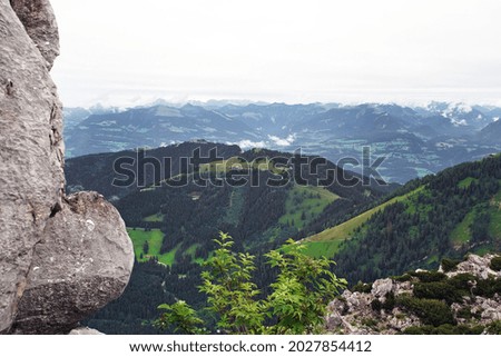 Similar – Image, Stock Photo alpine panorama