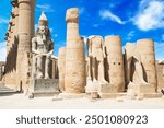 Beautiful view of ancient Luxor Temple in Luxor, Egypt