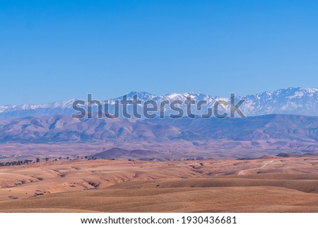 A beautiful view of the atlas mountain, Morocco