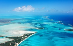 Beautiful View Of Bahamas Islands From Above