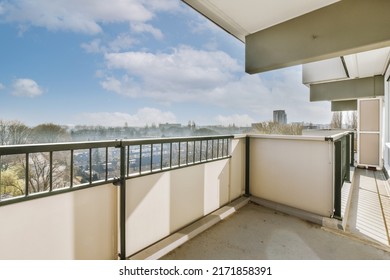 Beautiful view of the balcony of residential house - Shutterstock ID 2171858391