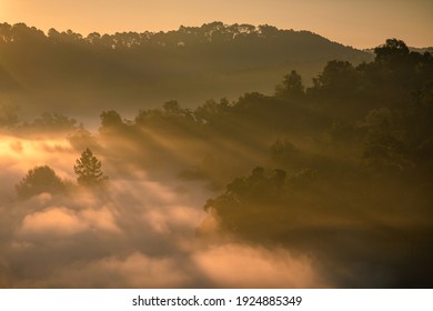 Beautiful View At Ban Rak Thai That A Village Of Yunnan People In Mae Hong Son Province Northern Thailand.