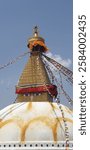 Beautiful view of Boudha stupa in Kathmandu, Nepal.