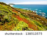 A beautiful view of the California coastline along State Road 1, with Point Sur Historic Park in the background.