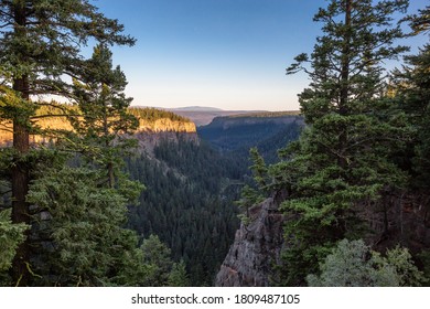 Beautiful View of Canadian Nature Landscape during a sunny summer sunset. Taken in Chasm, British Columbia, Canada. Nature Background
