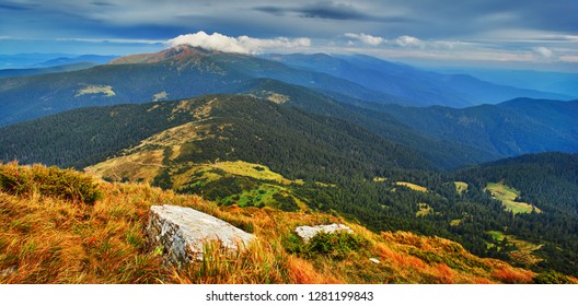 Beautiful View Of The Chornohora Range In The Carpathians