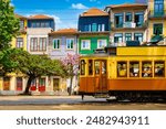 Beautiful view of the city of Porto on a beautiful summer day. Porto, Portugal