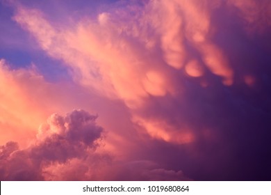 Beautiful view of a cloud in the sky, during the sunset.