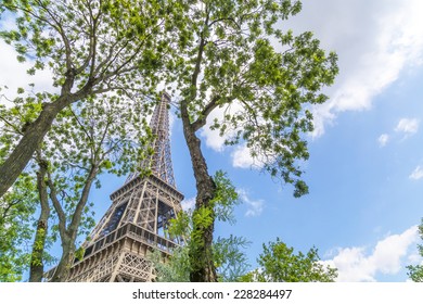 Beautiful view of Eiffel tower.