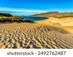 Beautiful view of the estrecho natural park near Bolonia beach in Spain