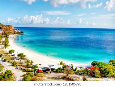 Beautiful view of freyes beach Antigua and Barbuda