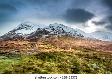 Beautiful View Of The Glencoe In Winter