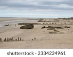 A beautiful view of Gold Beach in Normandy, a famous spot of the Allied invasion of France during World War 2