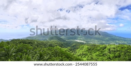 Similar – Aerial photos A small village in the jungle in Chiang Mai