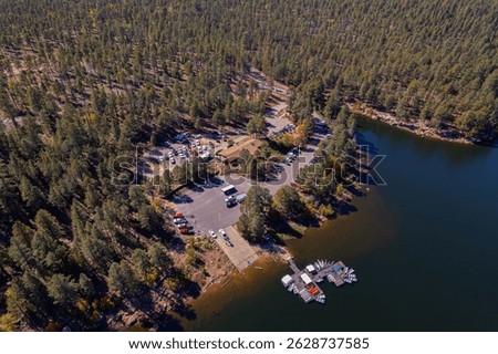 Beautiful view of the high altitude in Apache Sitgreaves National Forest on the White Mountains