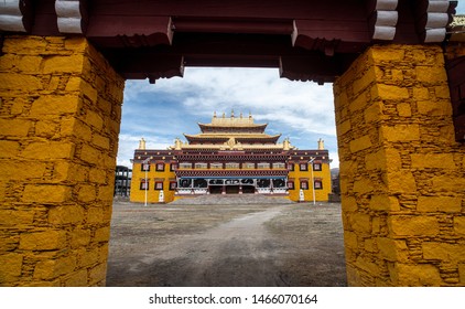 Beautiful view of Huiyuan Temple. Located in Xiede Township, Daofu County, Garze Tibetan Autonomous Prefecture, Sichuan Province. It is one of the most famous and must see attractions in Sichuan,China