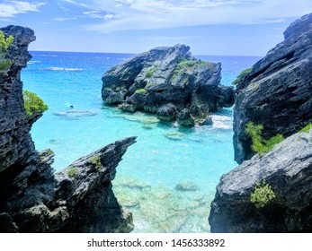 Beautiful View At Jobson's Cove In Bermuda