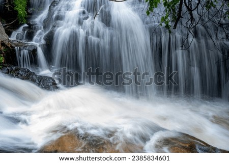 Beautiful view of Kerala village, Kollengode, Palakkad District, Kerala, South India, Palakappandi waterfalls