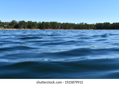 Beautiful View Of A Lake Watery Ripples  