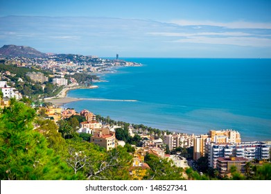 Beautiful View Of Malaga City, Spain