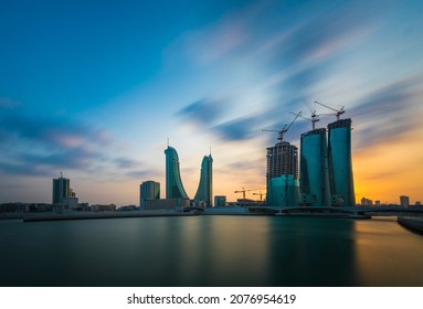 Beautiful view of Manama cityscape taken on 2017